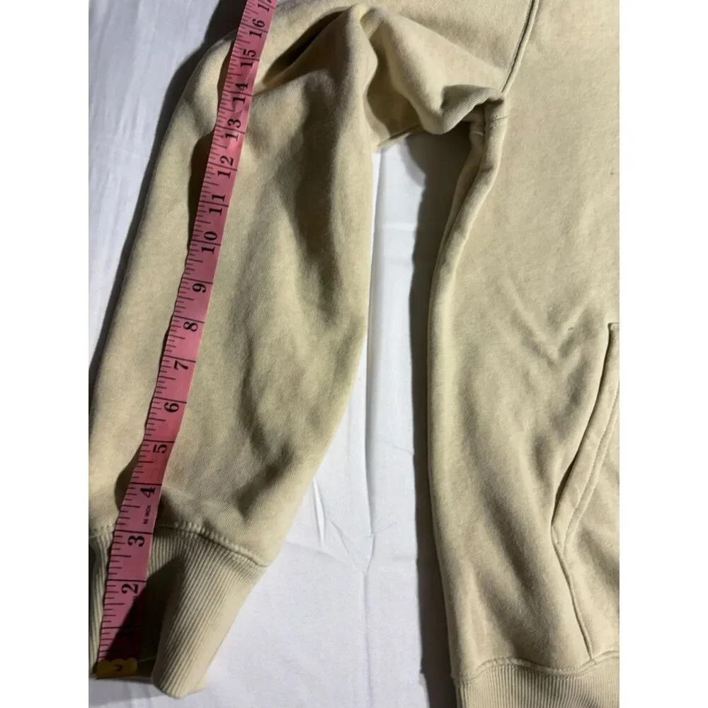 The North Face Mens Circular Design Camo Box Logo Hoodie Sand Beige Small